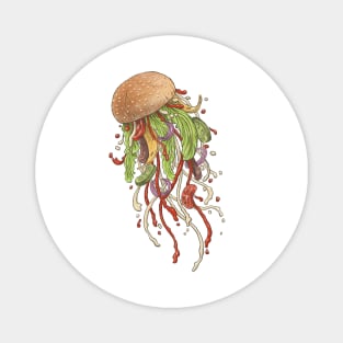 Jellyfish Burger Magnet